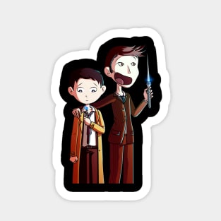 Castiel and The Doctor Sticker